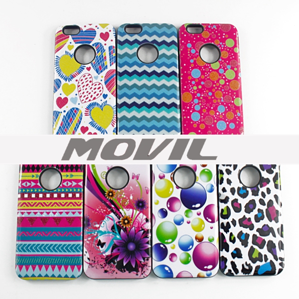 NP-2276 Pintura TPU   PC funda  Para Apple iPhone 6-8